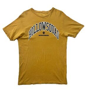 Xavier Wulf Hollow Squad Ethelwulf Shirt Mens Medium Mustard Yellow Streetwear